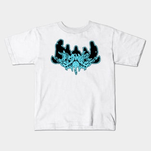 Blue Neon Sign Dethklok Kids T-Shirt